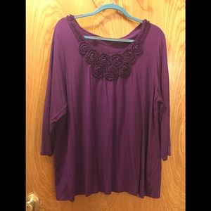 Coldwater Creek Purple Top  Size: 2X  NWOT